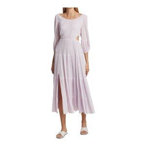 Cinq à Sept Lyle Smocked Cutout Dress